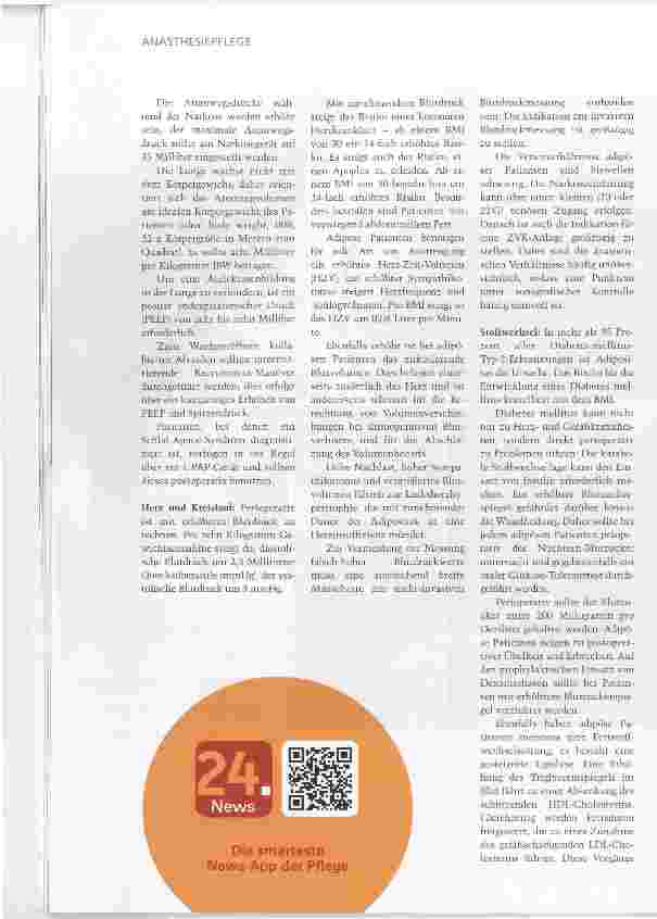 Vorschauseite 4: Schwergewichtige benötigen spezielle Anästhesie