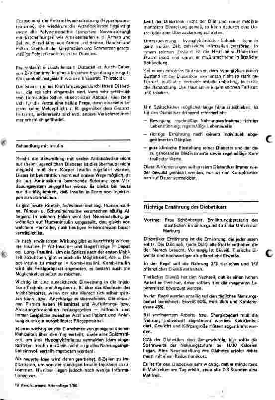 Vorschauseite 3: Diabetes Mellitus bei älteren Menschen - Krankheitsbild und Behandlung - Zusammenfassung von Referaten