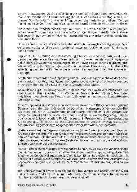 Vorschauseite 3: Kinderpsychosmatik - Darstellung einer Station im Wilhelminenspital - - Gemeinde Wien