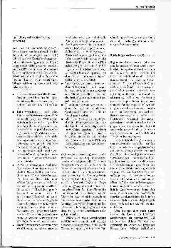 Vorschauseite 3: Pflegeversicherung jetzt sanieren