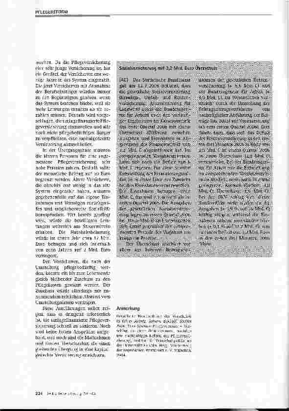Vorschauseite 4: Pflegeversicherung jetzt sanieren