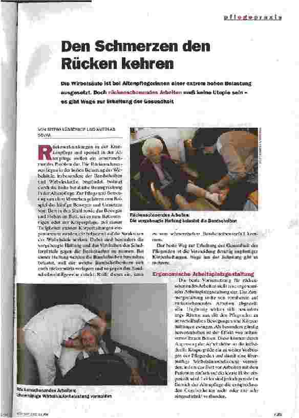 Vorschauseite 1: Den Schmerzen den Rücken kehren