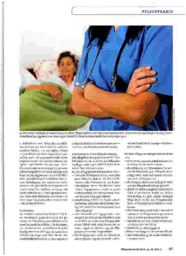 Vorschauseite 2: Gewalt zwischen Pflegenden und Patienten