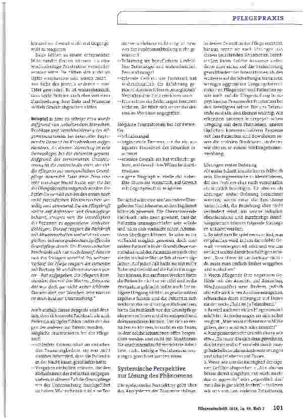 Vorschauseite 6: Gewalt zwischen Pflegenden und Patienten