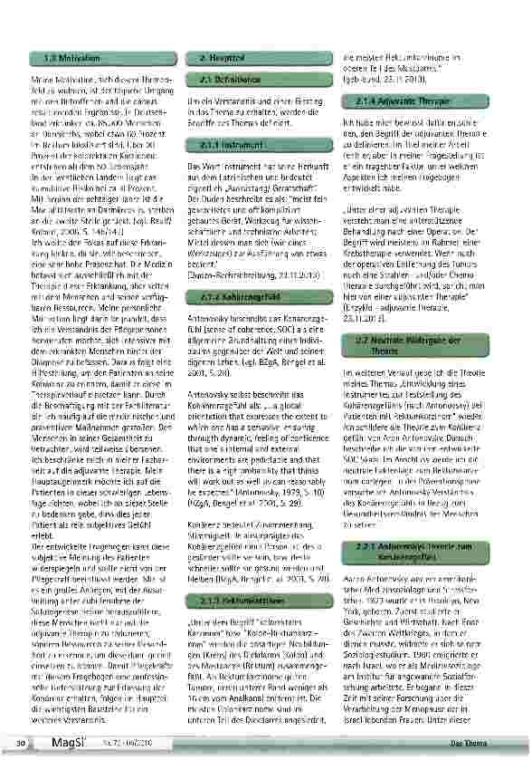 Vorschauseite 2: Entwicklung eines Instrumentes zur Feststellung des Kohärenzgefühls (nach Antonovsky)bei Patienten mit Rektumkarzinom