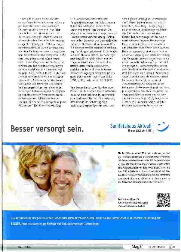 Vorschauseite 3: Entwicklung eines Instrumentes zur Feststellung des Kohärenzgefühls (nach Antonovsky)bei Patienten mit Rektumkarzinom
