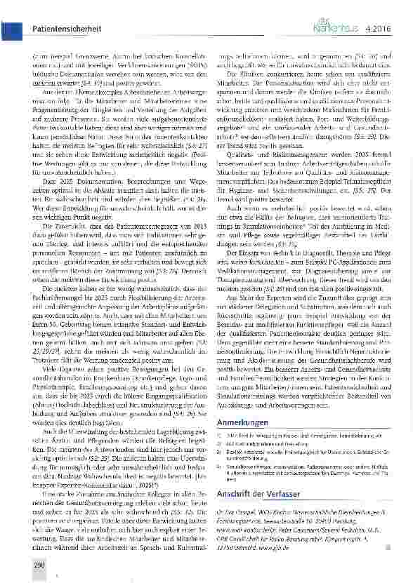 Vorschauseite 5: Patientensicherheit im Krankenhaus 2025