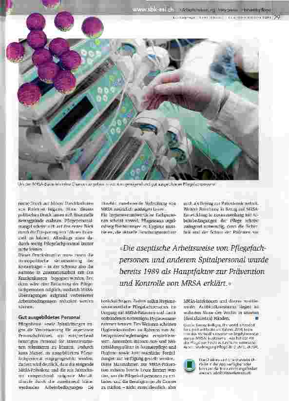 Vorschauseite 3: Zu wenig Personal bedroht die Patientensicherheit