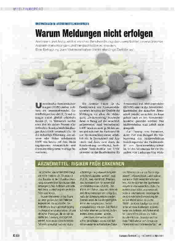 Vorschauseite 1: Warum Meldungen nicht erfolgen