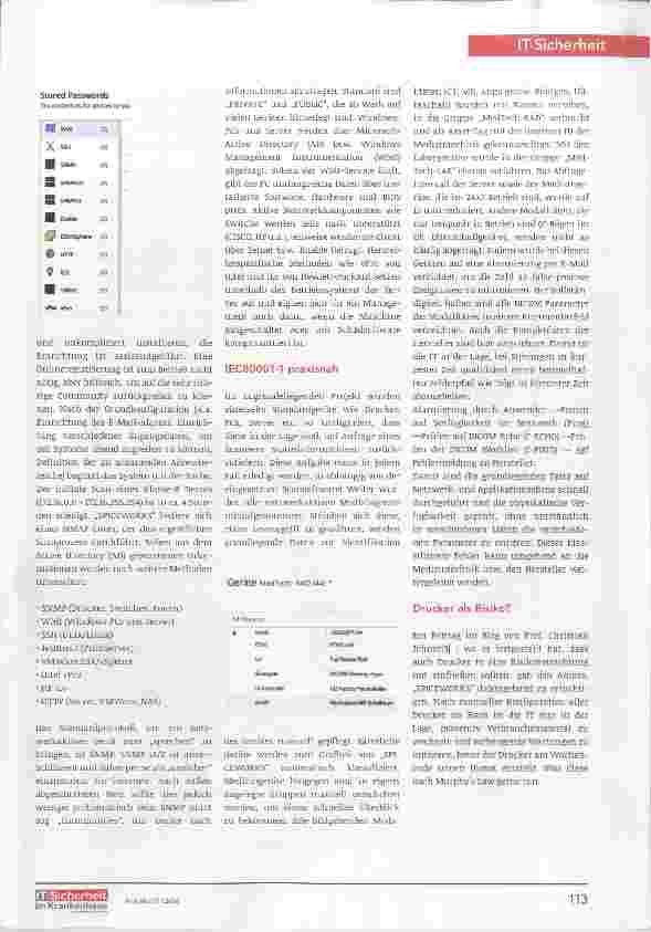 Vorschauseite 2: Monitoring und Management des M-IT Netzwerks mit Open-Source Risikominimierung im Sinn der ISO 80001-1