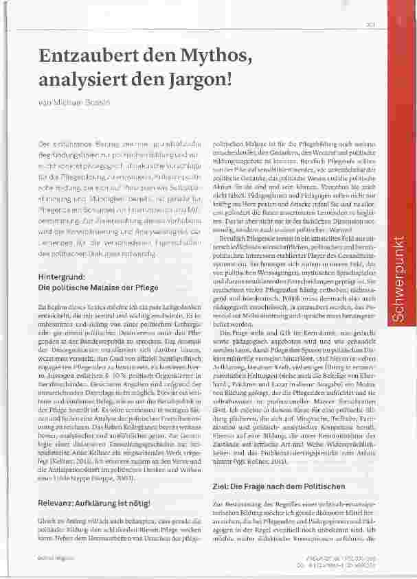 Vorschauseite 1: Entzaubert den Mythos, analysiert den Jargon!