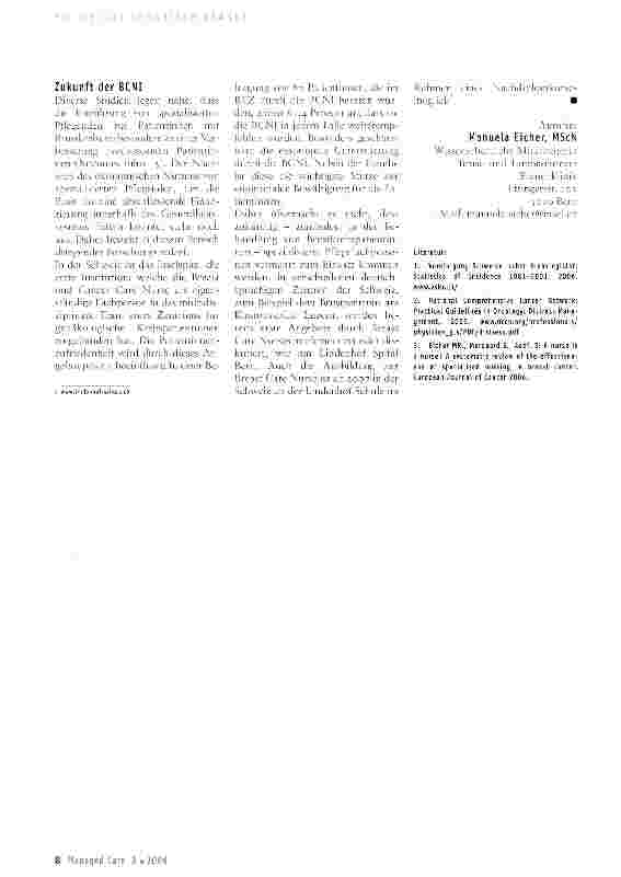 Vorschauseite 3: Die Breast und Cancer Care Nurse