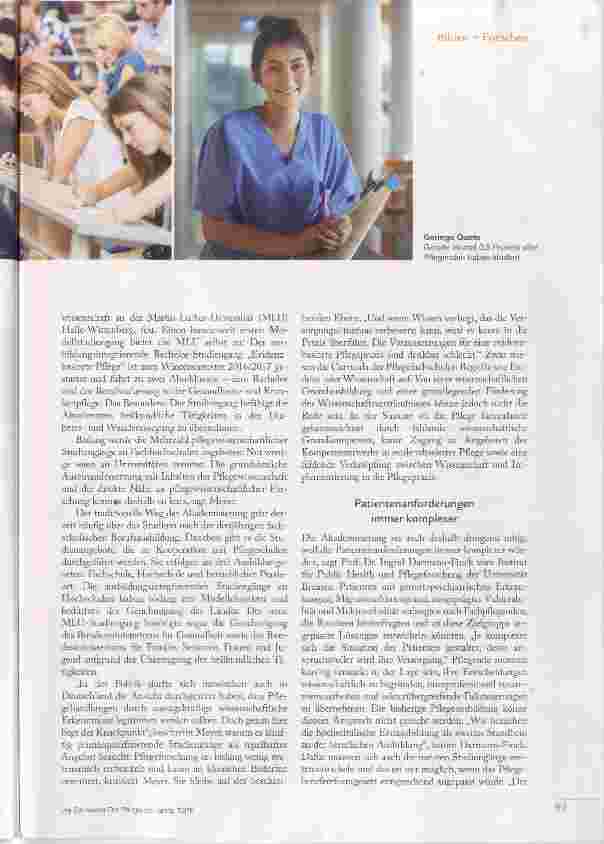 Vorschauseite 2: Wir brauchen die hochschulische Erstausbildung
