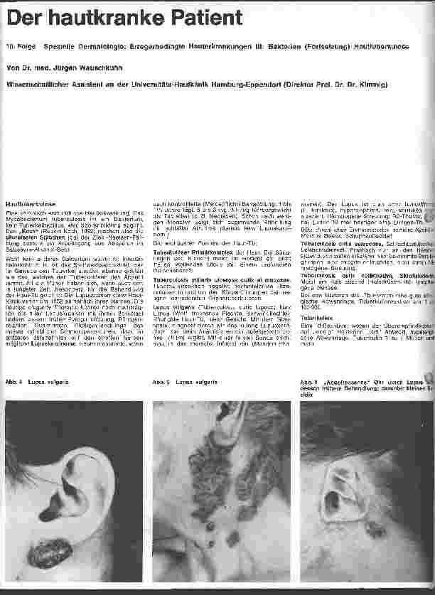 Vorschauseite 1: Der hautkranke Patient 10.Folge: Spezielle Dermatologie: Erregerbedingte Hauterkrankungen III. Bakterien (Fortsetzung)