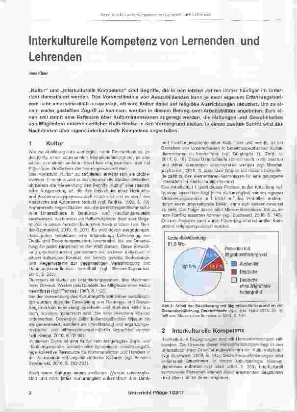 Vorschauseite 1: Interkulturelle Kompetenz von Lernenden und Lehrenden