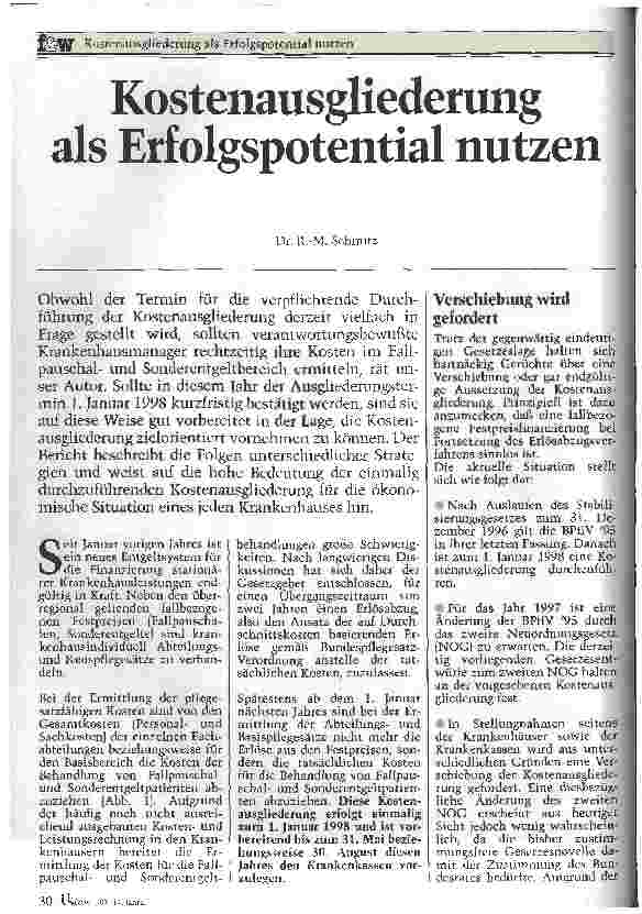 Vorschauseite 1: Kostenausgliederung als Erfolgspotential nutzen