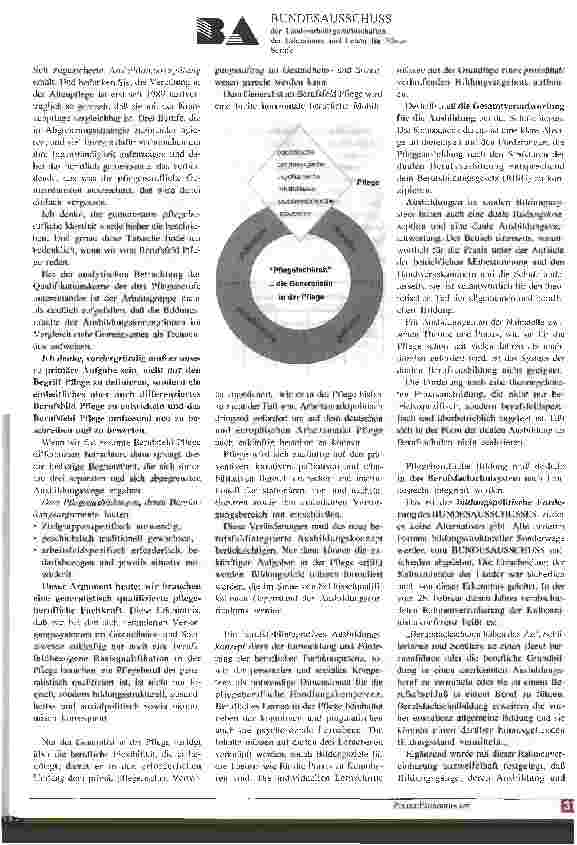 Vorschauseite 6: 25 Jahre Bundesausschuß Pflege braucht Lehre(r)
