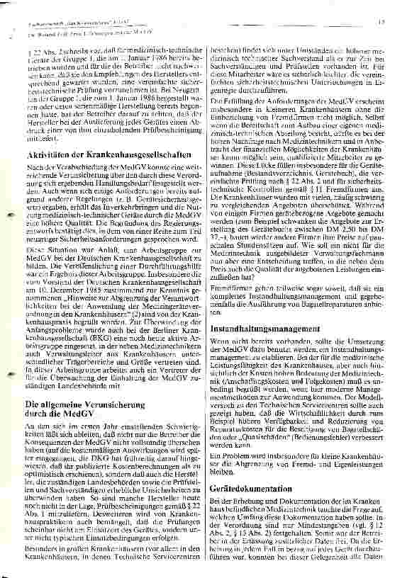 Vorschauseite 2: Erste Erfahrungen mit der MedGV