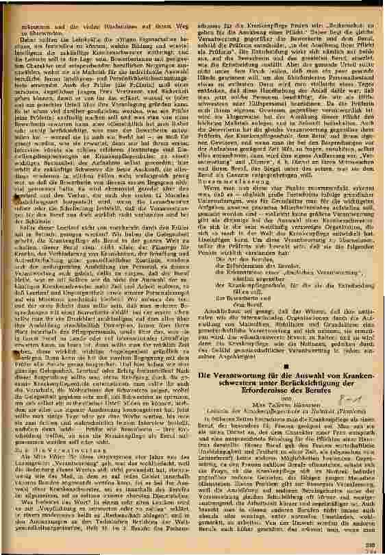 Vorschauseite 3: 11. Kongreß des Weltbundes der Krankenschwestern in Rom (Fortsetzung)