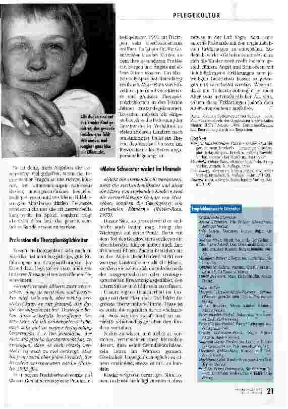 Vorschauseite 4: Ich bin doch auch noch da! Vom Schattendasein der Geschwister krebskranker Kinder