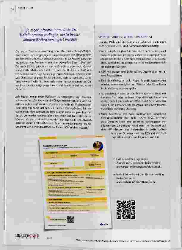 Vorschauseite 5: Kleiner Stich kann große Folgen haben