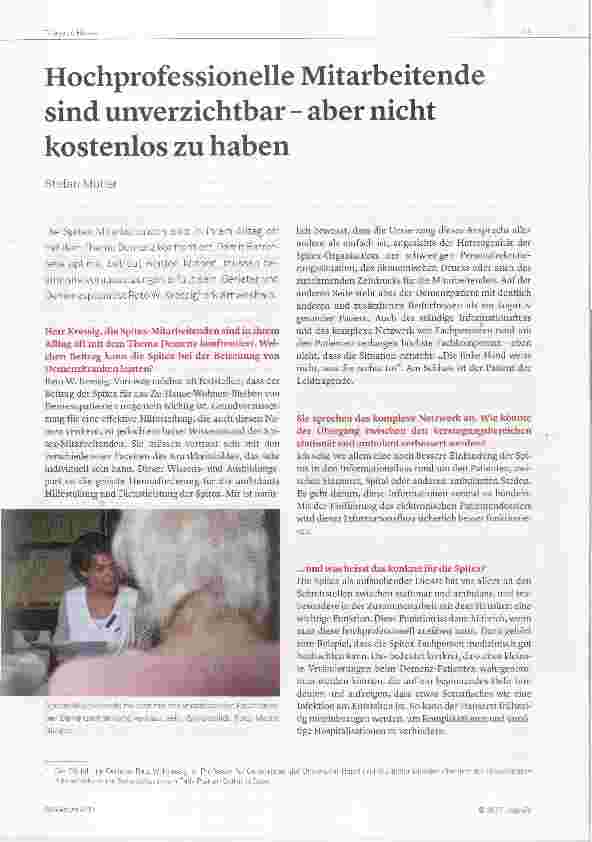 Vorschauseite 1: Hochprofessionelle Mitarbeitende sind unverzichtbar aber nicht kostenlos zu haben