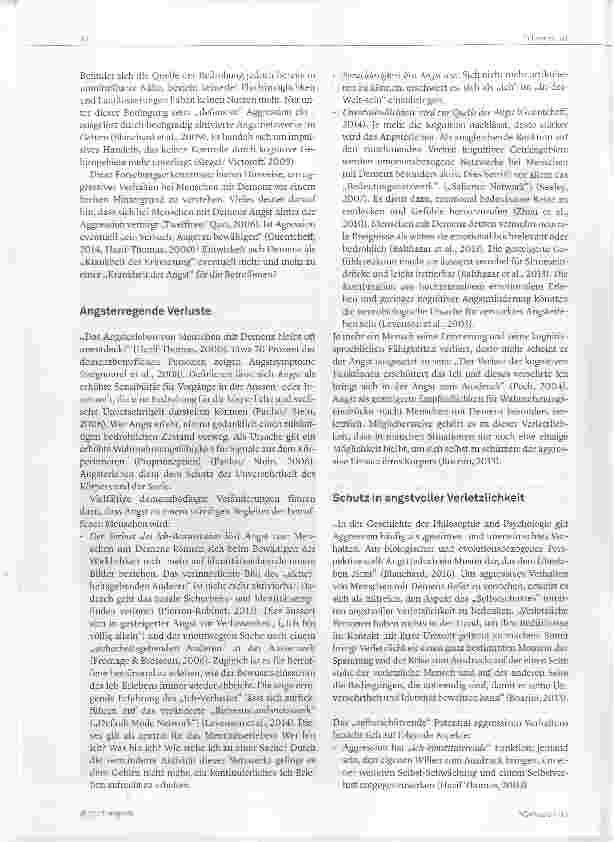 Vorschauseite 2: Die stille Sprache der Angst: Aggression