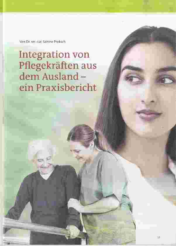Vorschauseite 1: Integration von Pflegekräften aus dem Ausland - ein Praxisbericht