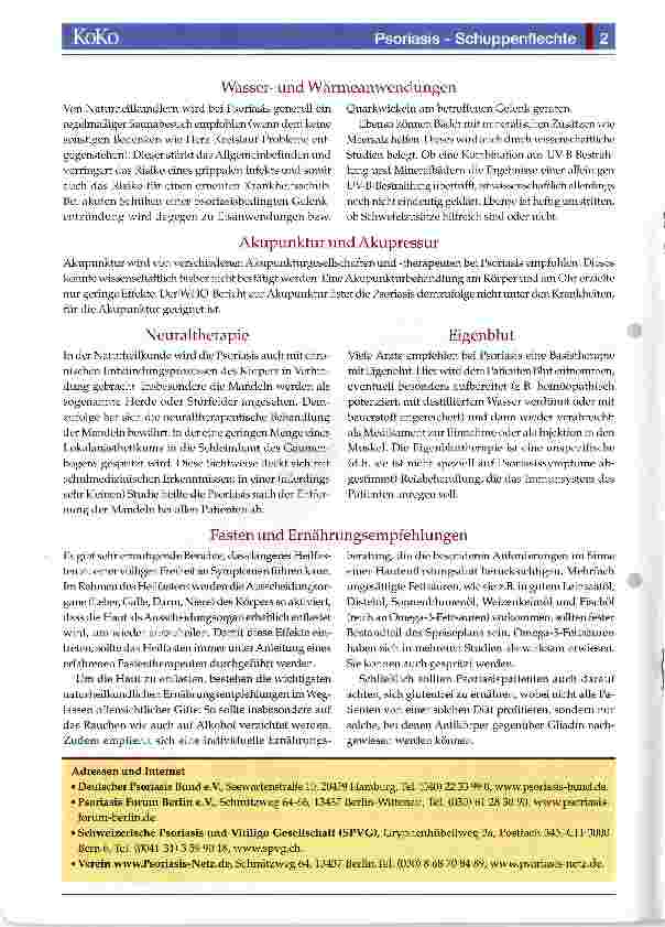 Vorschauseite 2: Psoriasis - Schuppenflechte