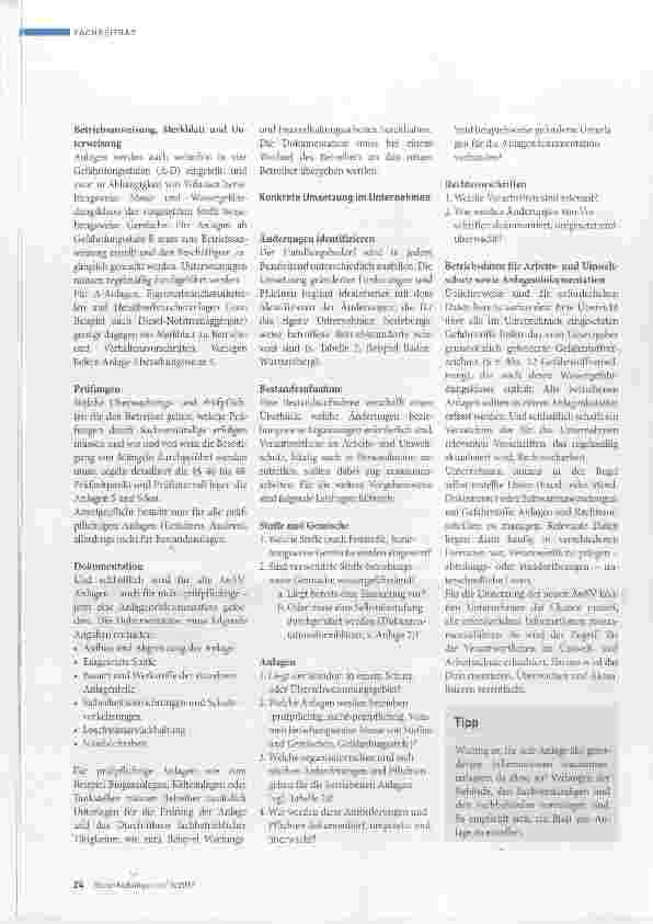 Vorschauseite 3: Geänderte Anforderungen und neue Pflichten für Betreiber