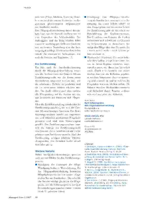 Vorschauseite 3: Qualitätssicherung in der Pflege