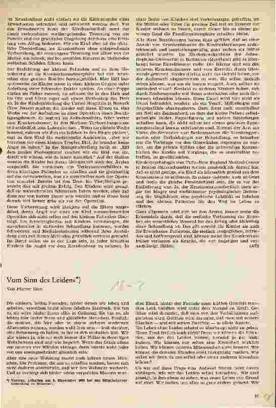Vorschauseite 1: Vom Sinn des Leidens
