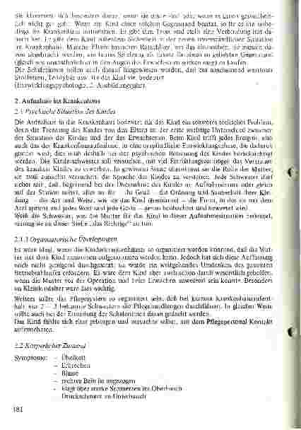 Vorschauseite 2: Pflege des Kindes mit akuter Appendizitis - - Schwerpunkt psychische Betreuung
