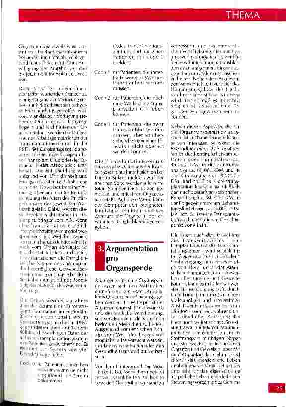 Vorschauseite 4: Organtransplantation Ist der Mensch ein Puzzle?