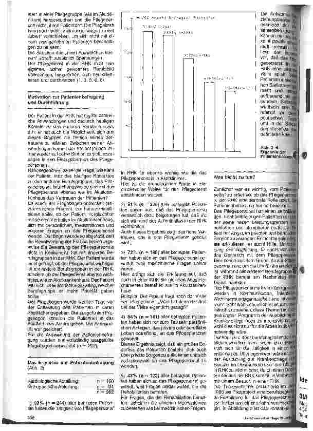 Vorschauseite 4: Stellenwert des Pflegepersonals in der Rehabilitationsklinik - aus der Sicht des Patienten // Eine Standortbestimmung