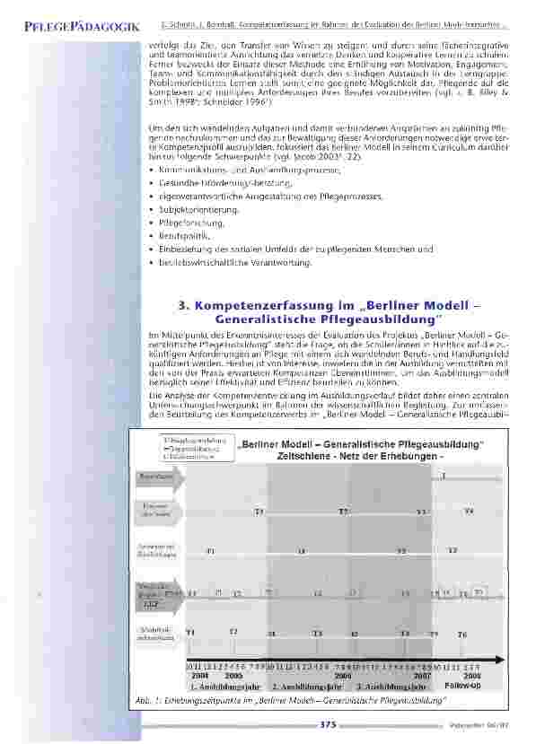 Vorschauseite 3: Kompetenzerfassung im Rahmen der Evaluation des BerlinerModellversuches Generalistische Pflegeausbildung