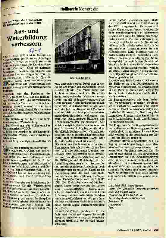 Vorschauseite 1: Aus - und Weiterbildung verbessern