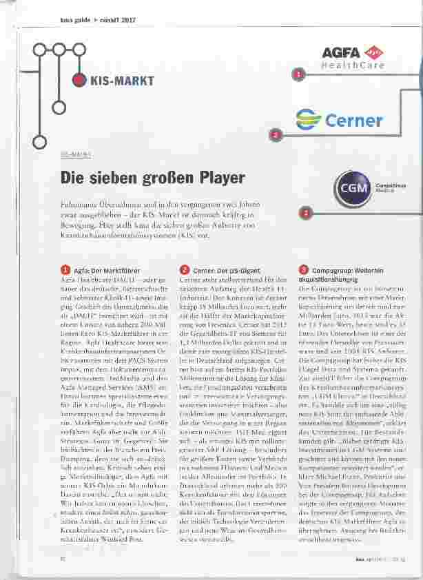 Vorschauseite 1: Die sieben großen Player