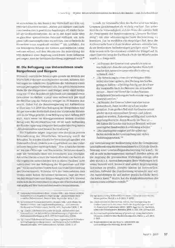 Vorschauseite 5: 10 Jahre Bürokratie(kosten)- abbau im Bereich des Bundes eine Zwischenbilanz