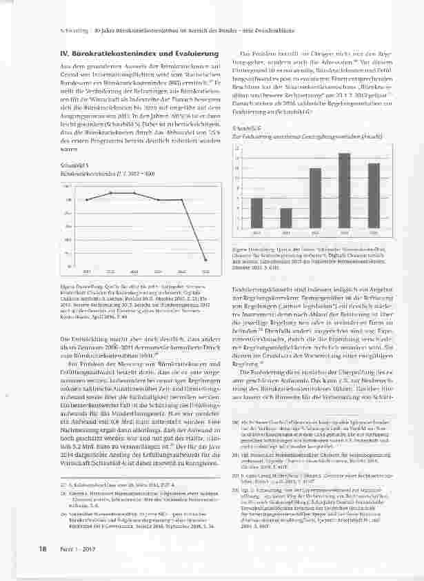 Vorschauseite 6: 10 Jahre Bürokratie(kosten)- abbau im Bereich des Bundes eine Zwischenbilanz