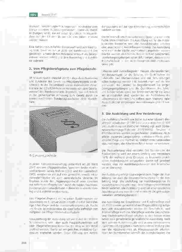 Vorschauseite 2: Neues Pflegeberufegesetz vom Deutschen Bundestag und Bundesrat verabschiedet