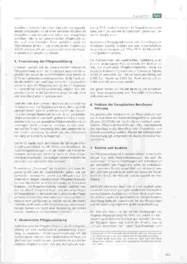 Vorschauseite 3: Neues Pflegeberufegesetz vom Deutschen Bundestag und Bundesrat verabschiedet