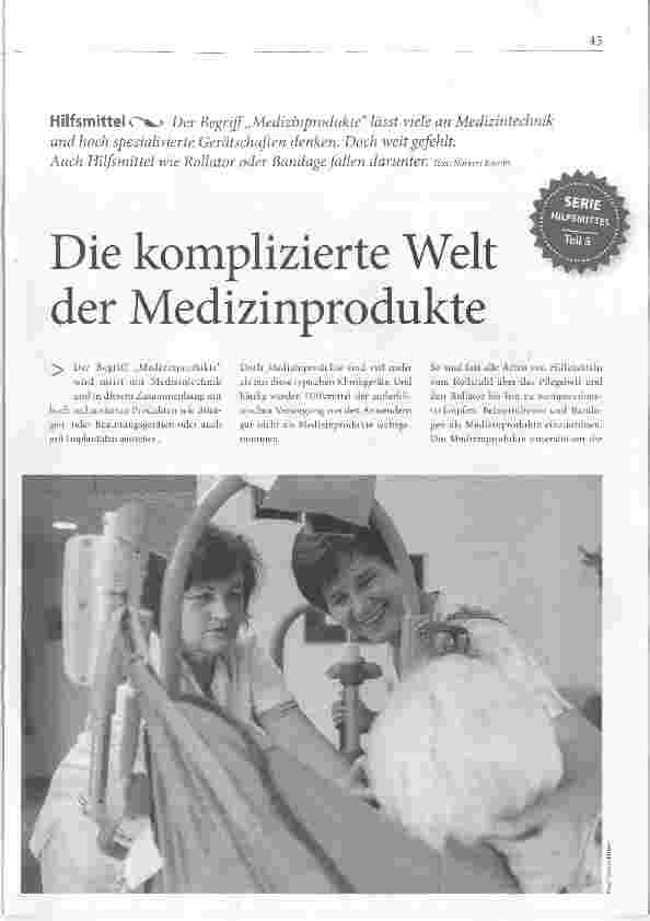 Vorschauseite 1: Die komplizierte Welt der Medizinprodukte