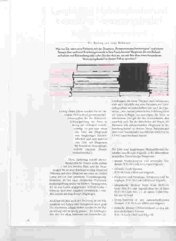 Vorschauseite 1: Langfristiger Hilfsmittelbedarf und besonderer versorgungsbedarf