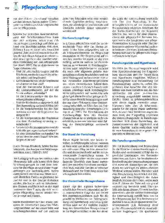 Vorschauseite 3: Über den Anwendungsbezug von Pflegeforschung in der Intensivpflege