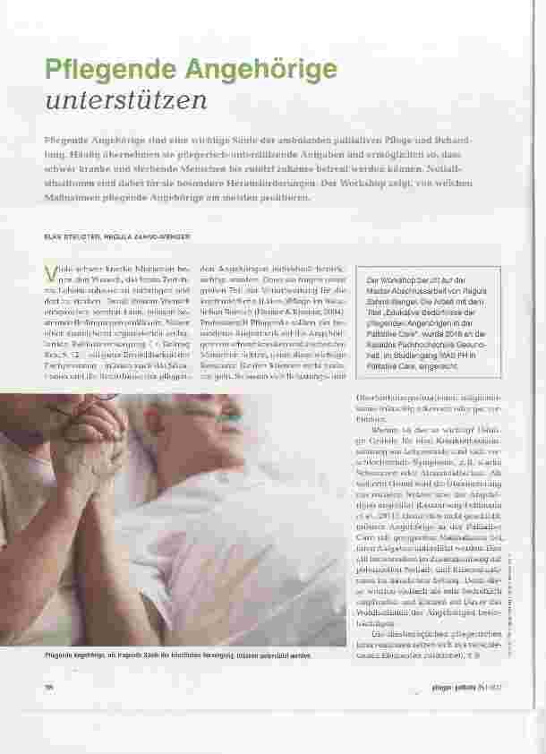 Vorschauseite 1: Pflegende Angehörige unterstützen