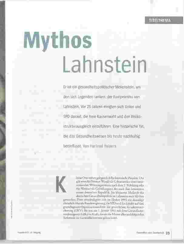 Vorschauseite 2: Mythos Lahnstein