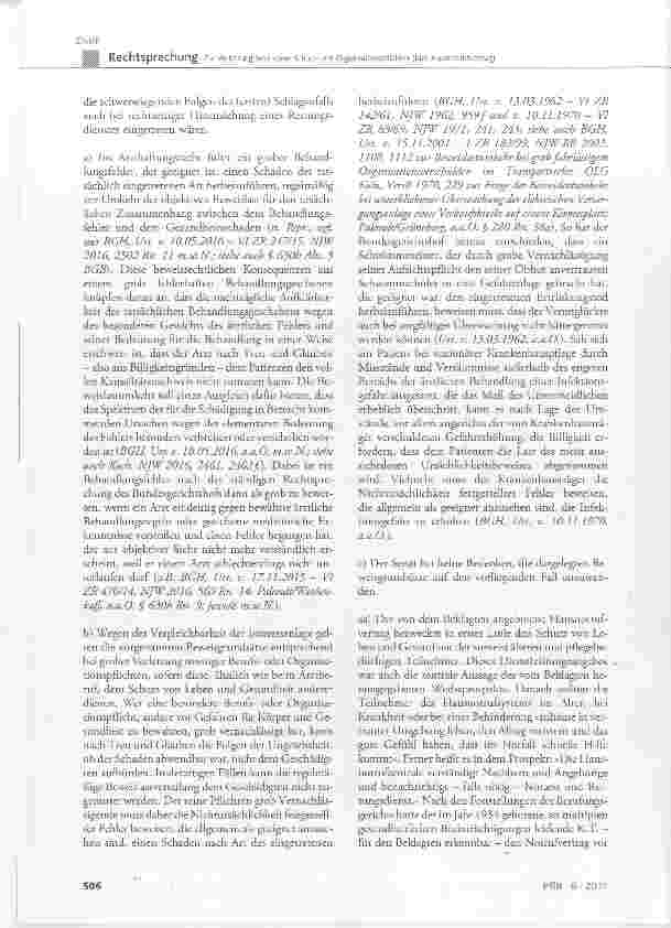 Vorschauseite 5: Zur Verletzung besonderer Schutzund Organisationspflichten (hier: Hausnotrufvertrag)