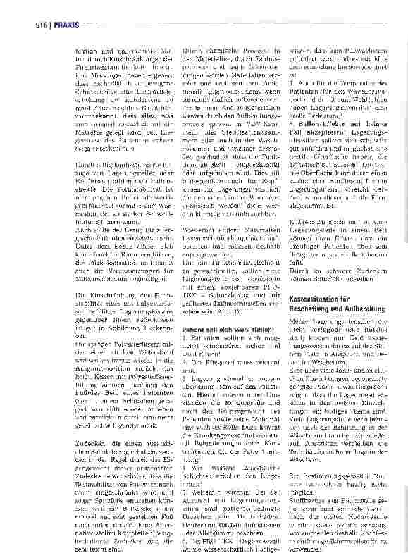 Vorschauseite 3: Bettenhygiene - Bezugsmaterial für Bettzeug und Lagerungsutensilien