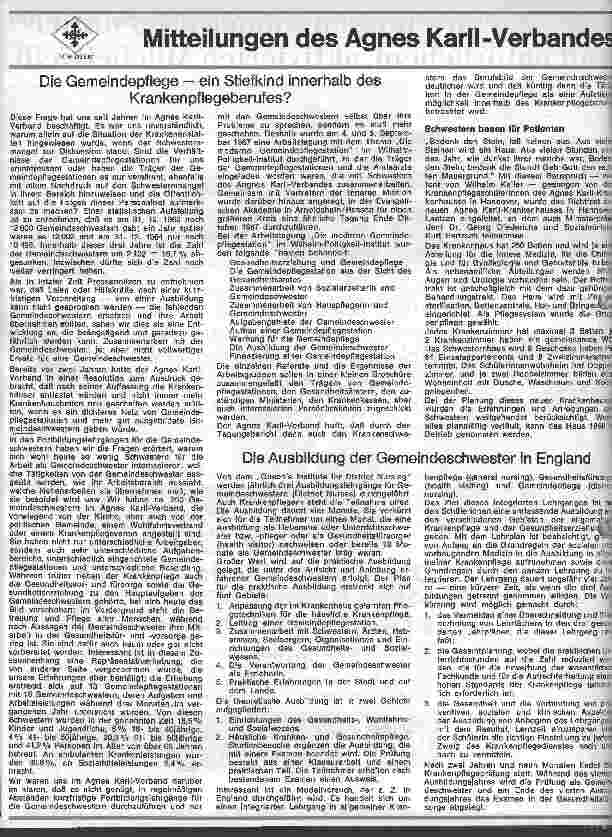 Vorschauseite 1: Die Gemeindekrankenpflege - ein Stiefkind innerhalb des Krankenpflegeberufes?